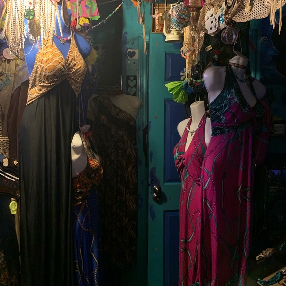 Halter Long Dress - Picture 2 of 4